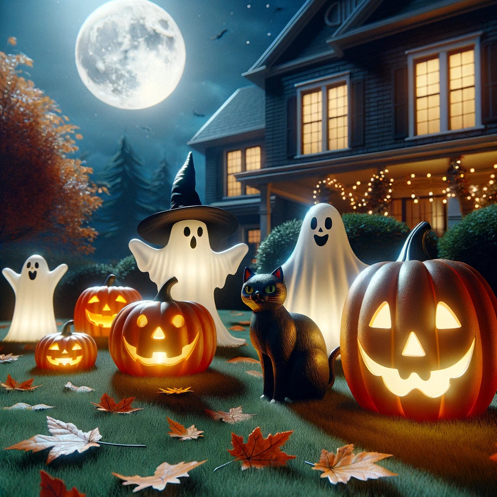 "Glowing Nostalgia: The Illuminated History of Halloween Blow Molds"