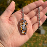 Halloween Colors Ghost Resin Necklace