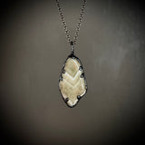 Prasiolite (Green Amethyst) Necklace with Gunmetal Patina