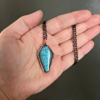Labradorite Coffin Necklace