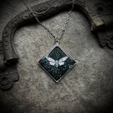 Ghost Cicada Resin Necklace
