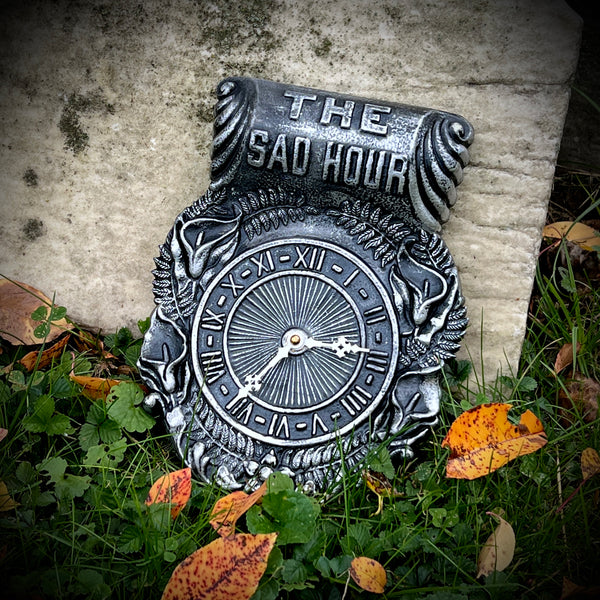 PREORDER: The Sad Hour Hand Painted Working Clock