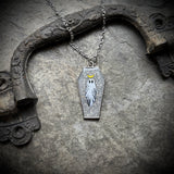 Glittery Ghost Resin Necklace