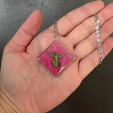 Hummingbird Resin Necklace