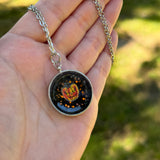 ***DISCOUNTED*** Angry Jack O’ Lantern Resin Necklace (See Photos)