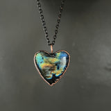 Labradorite Heart Necklace