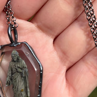 *Discounted* Jesus Coffin Shape Burial Plot Necklace *Mockingbird Lane Exclusive*