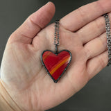 Fenton Glass Heart (from early 1900’s) Necklace