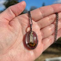Small Oval Burial Plot Necklace A *Mockingbird Lane Exclusive*
