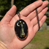 Large Oval Celestial Burial Plot Necklace *Mockingbird Lane Exclusive*