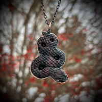 Astrophyllite and Garnet Snake Necklace