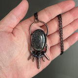 Graphite in Quartz Copper Necklace