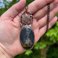 ‘Our Darling’ Coffin Plaque Burial Plot Necklace *Mockingbird Lane Exclusive*