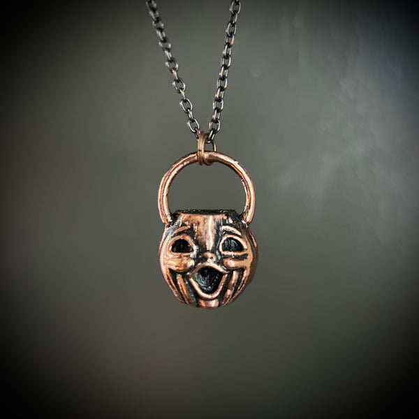 Double Sided Choir Boy Jack O’ Lantern Necklace