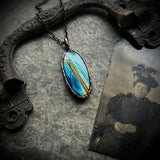 Multi Flash Labradorite Copper Necklace