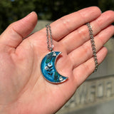 Ghosts and Eyeball Plants Resin Necklace