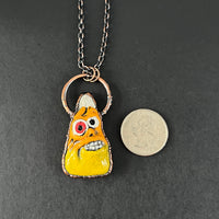 Red Eye Candy Corn Necklace *Alien Moon Arts Collab*