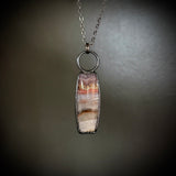 Dream Amethyst Necklace with Gunmetal Patina