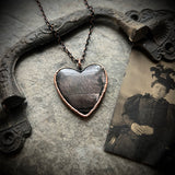 Hypersthene Heart Necklace