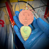 Munroo and Uranium Glass Necklace**Patina TBD**
