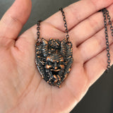 Small Krampus Copper Necklace