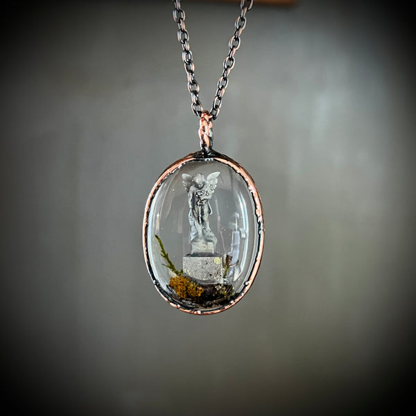 Oval Burial Plot Necklace *Mockingbird Lane Exclusive*