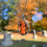 Scarecrow Small Oval Blow Mold Necklace *Mockingbird Lane Exclusive*