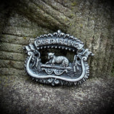 Lamb Our Darling Coffin Plaque Hand Painted 3 Inch Magnet