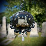 Giant Oval Burial Plot Necklace *Mockingbird Lane Exclusive*