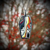 Fordite Coffin Necklace