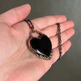 *DISCOUNTED* Black Onyx Necklace with Uranium Glass Beads