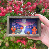 Vintage Halloween Shadow Box Magnet/Wall Hang C