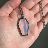 Opalite Coffin Necklace