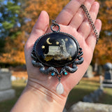 Giant Oval Burial Plot Necklace *Mockingbird Lane Exclusive*