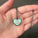 Conversation Stopper Heart Necklace D