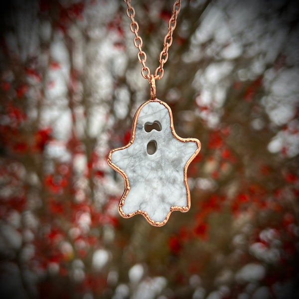 Howlite Ghost Necklace