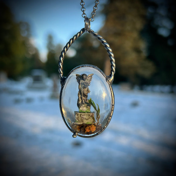 Oval Burial Plot Necklace *Mockingbird Lane Exclusive*