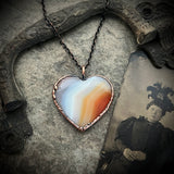 Carnelian Heart Necklace
