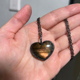 Labradorite Heart Necklace