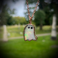 Aurora Opal Ghost Necklace A-Glows in the Dark