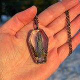 Coffin Shape Burial Plot Necklace *Mockingbird Lane Exclusive*