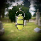 Marble Glass Uranium Necklace