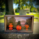 “Pink Palace” Vintage Halloween Shadow Box Magnet/Wall Hang A