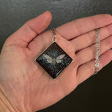 Ghost Cicada Resin Necklace