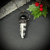 Moonstone and Black Onyx Necklace