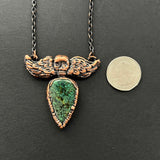 Cute as a Button, and Chinese Turquoise Copper Necklace