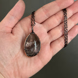 Garden Quartz, Lodolite Copper Necklace