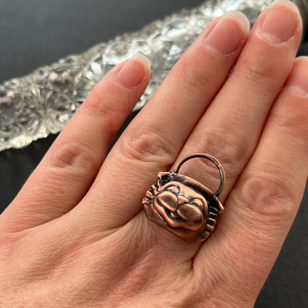 Meow Meow Bucket Ring *Choose Your Size*