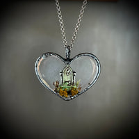 Large Heart Shaped Burial Plot Necklace A *Mockingbird Lane Exclusive*