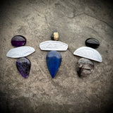 Elizabeth’s Hour with Amethyst and Charoite Necklace**Patina TBD**